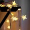 Star String Lights 10FT 20 LED Fairy Lights, Battery Operated, Waterproof, Warm White, Indoor/Outdoor for Bedroom, Party, Wedding, Christmas Tree Decoration (Warm White)